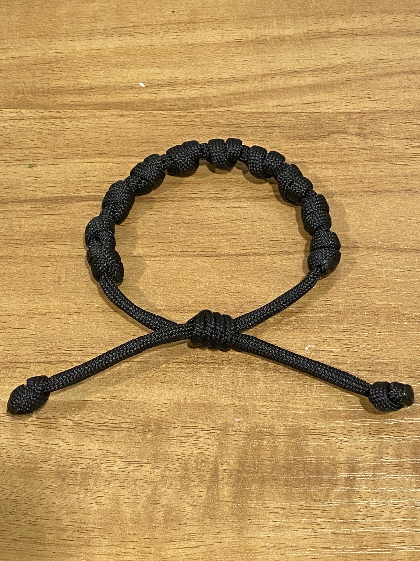 Knotted Double Paracord Rosary Bracelet