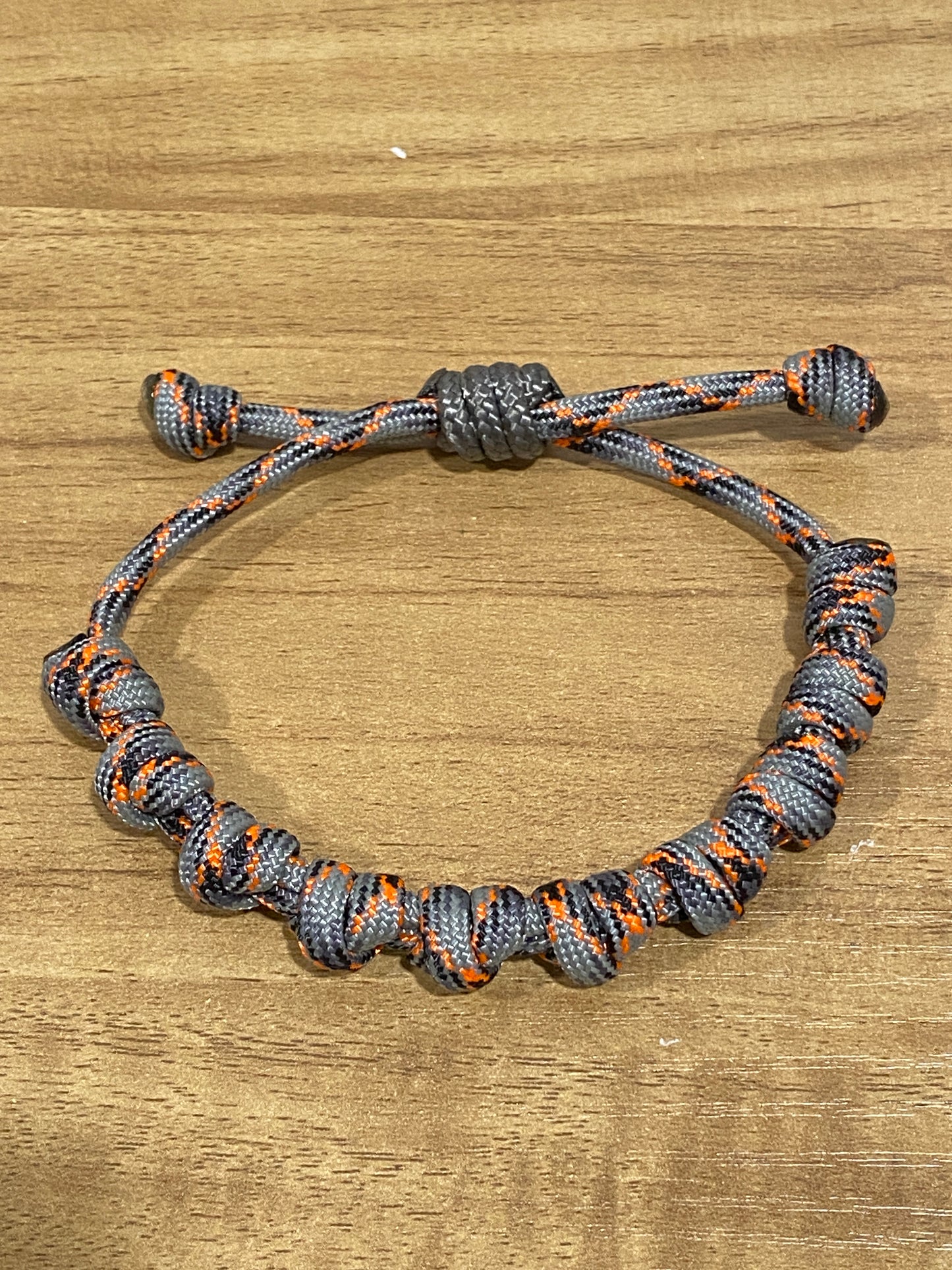 Knotted Double Paracord Rosary Bracelet